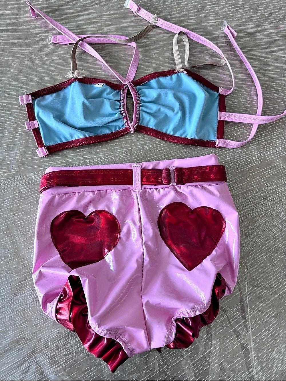 Child Large (9-10) Pink & Red Musical Theater Costume